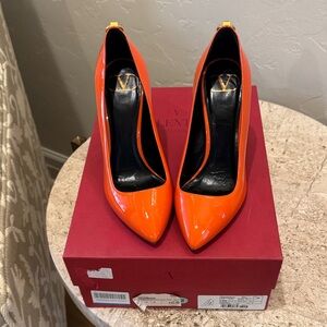 Valentino Women's Bold Orange Heels